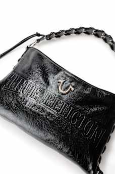 EMBOSSED LOGO HANDBAG
