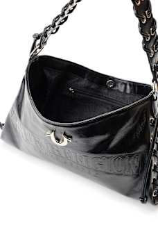 EMBOSSED LOGO HANDBAG