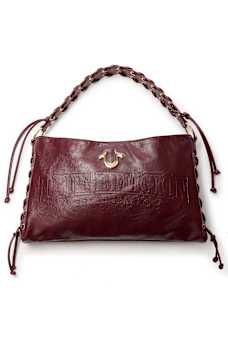EMBOSSED LOGO HANDBAG
