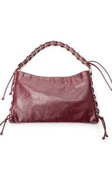 EMBOSSED LOGO HANDBAG