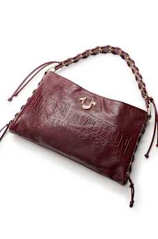 EMBOSSED LOGO HANDBAG