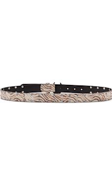 ZEBRA STUDDED HORSESHOE BELT