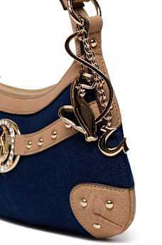 TRUE RELIGION X BABY PHAT DENIM CHARM BAG