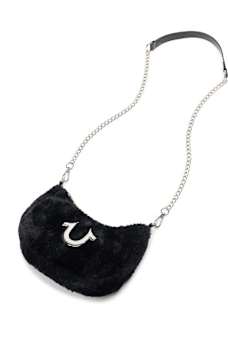 PLUSH HORSESHOE CHAIN HANDBAG