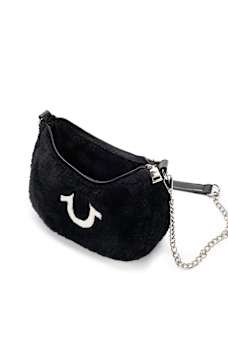 PLUSH HORSESHOE CHAIN HANDBAG