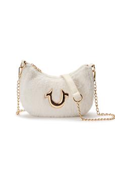 PLUSH HORSESHOE CHAIN HANDBAG