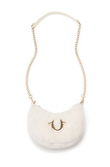 PLUSH HORSESHOE CHAIN HANDBAG