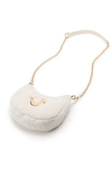 PLUSH HORSESHOE CHAIN HANDBAG