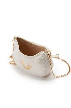 PLUSH HORSESHOE CHAIN HANDBAG