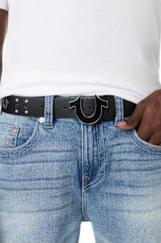 MULTI HORSESHOE STUDDED BELT