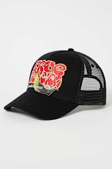 EMBROIDERED DOVE GRAPHIC TRUCKER HAT, image 1