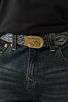 TIGER PRINT BUCKLE  BELT, image 1