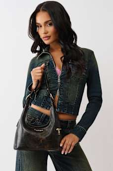 DISTRESSED SHOULDER BAG, image 1