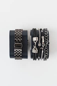 LOGO MULTI-CHAIN WATCH SET, image 3