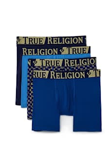 MENS 4-PACK LOGO BOXER BRIEFS