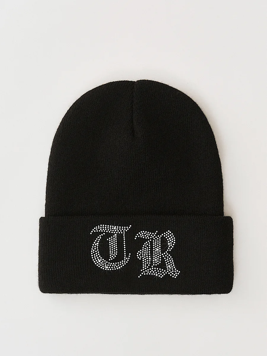 crystal logo beanie