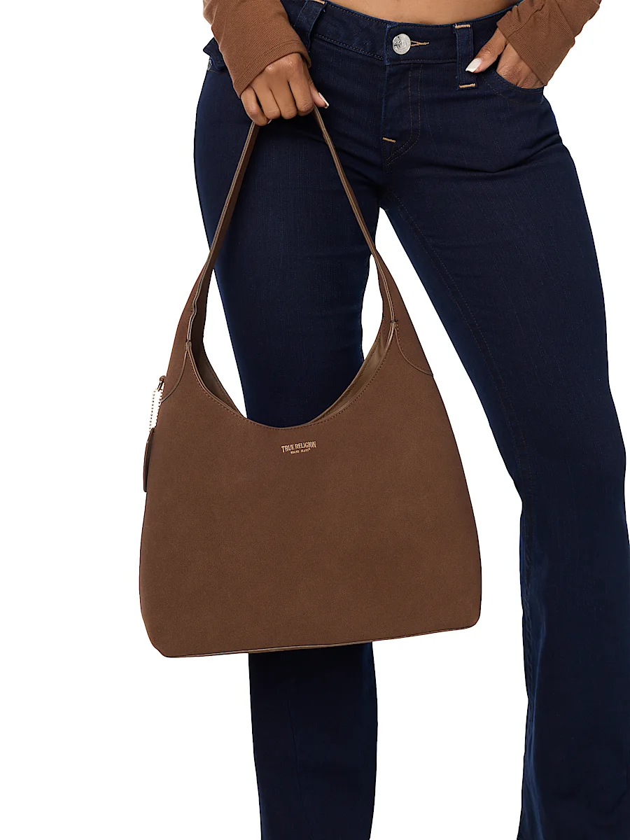 classic suede handbag