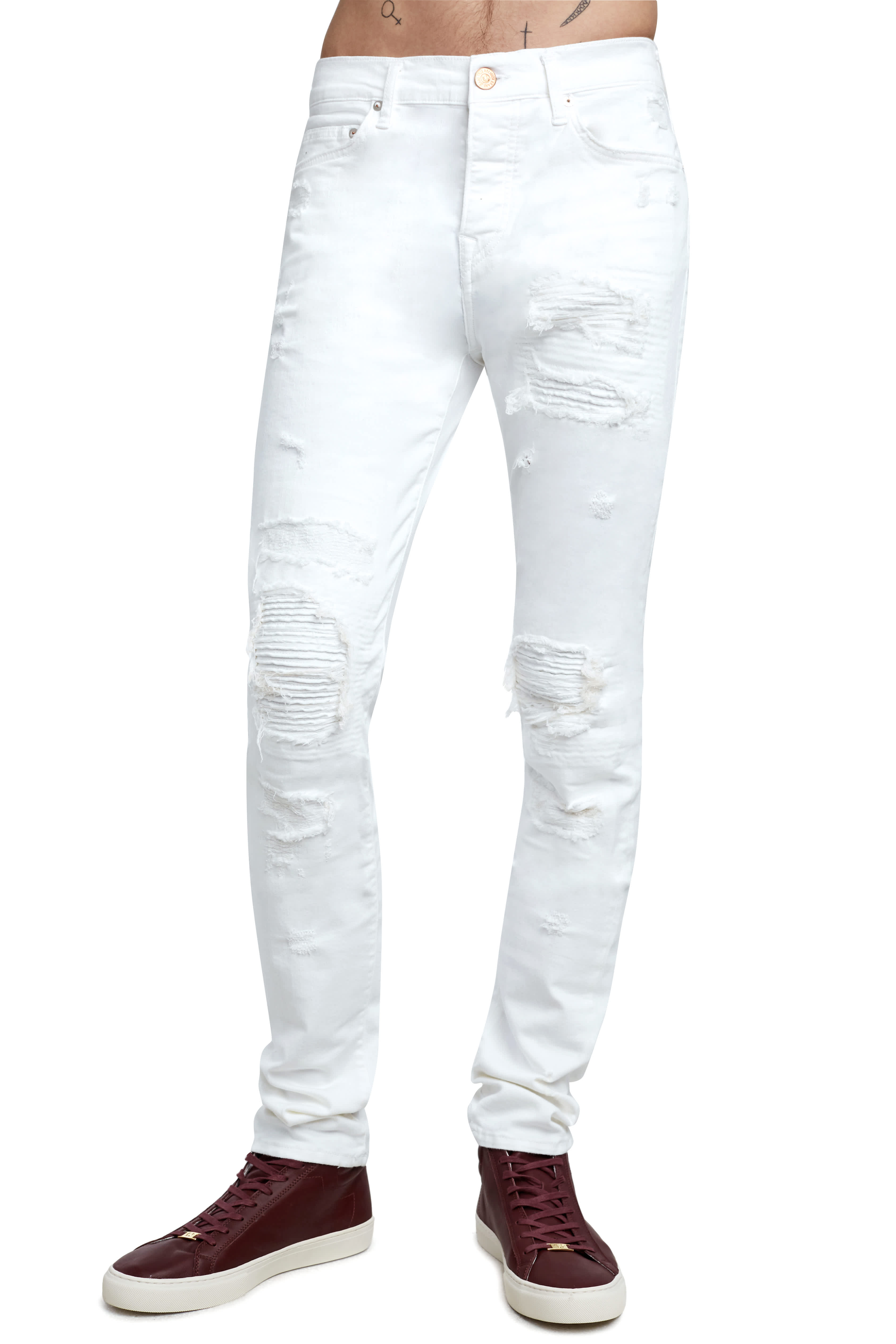 ROCCO DESTROYED SKINNY MENS JEAN