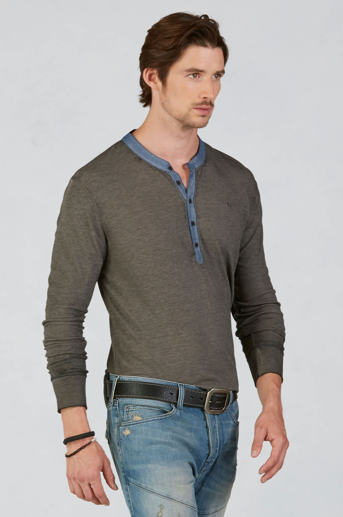 MILITARY MENS THERMAL HENLEY 