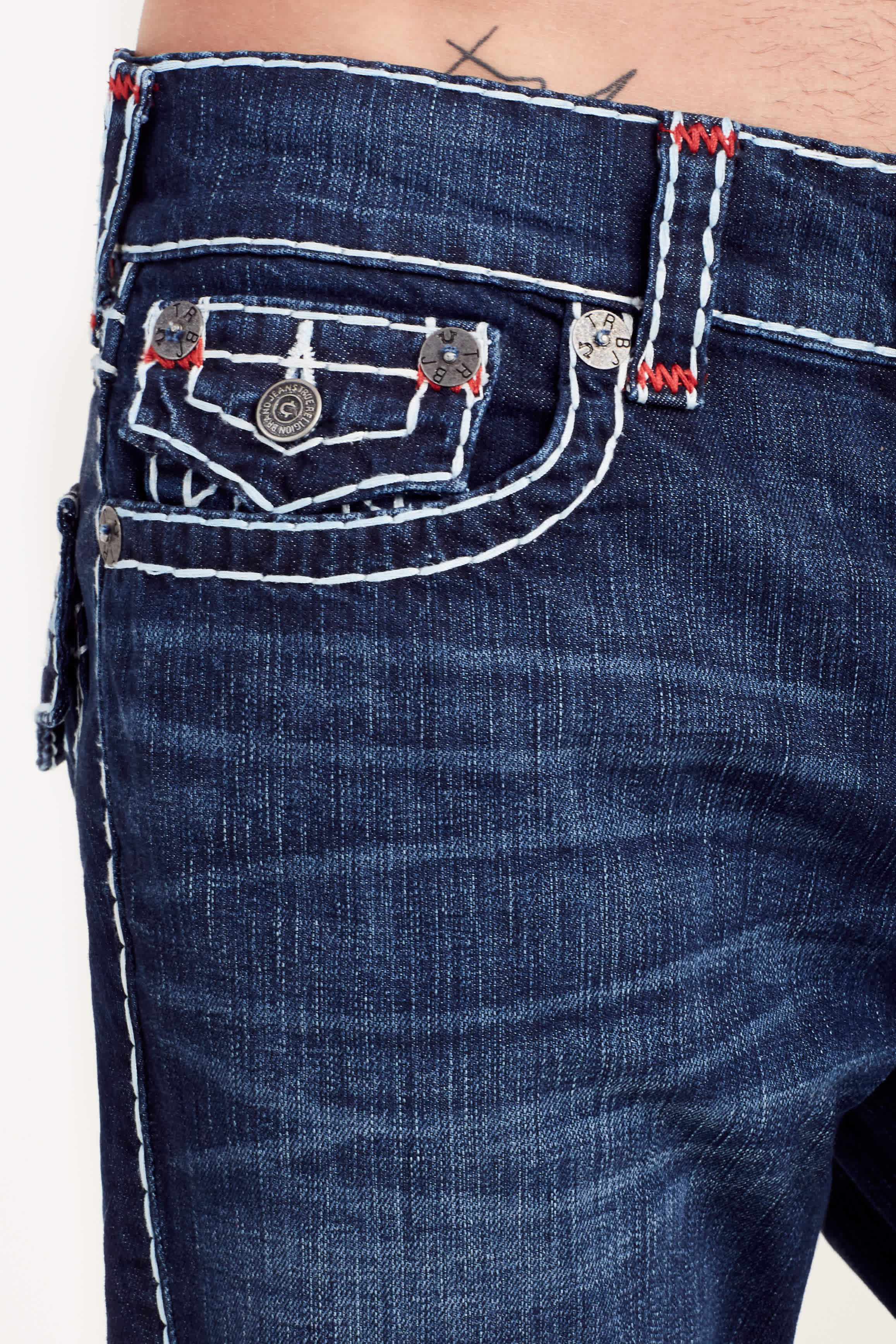 RICKY STRAIGHT FLAP SUPER T MENS JEAN - Light Patron | True Religion