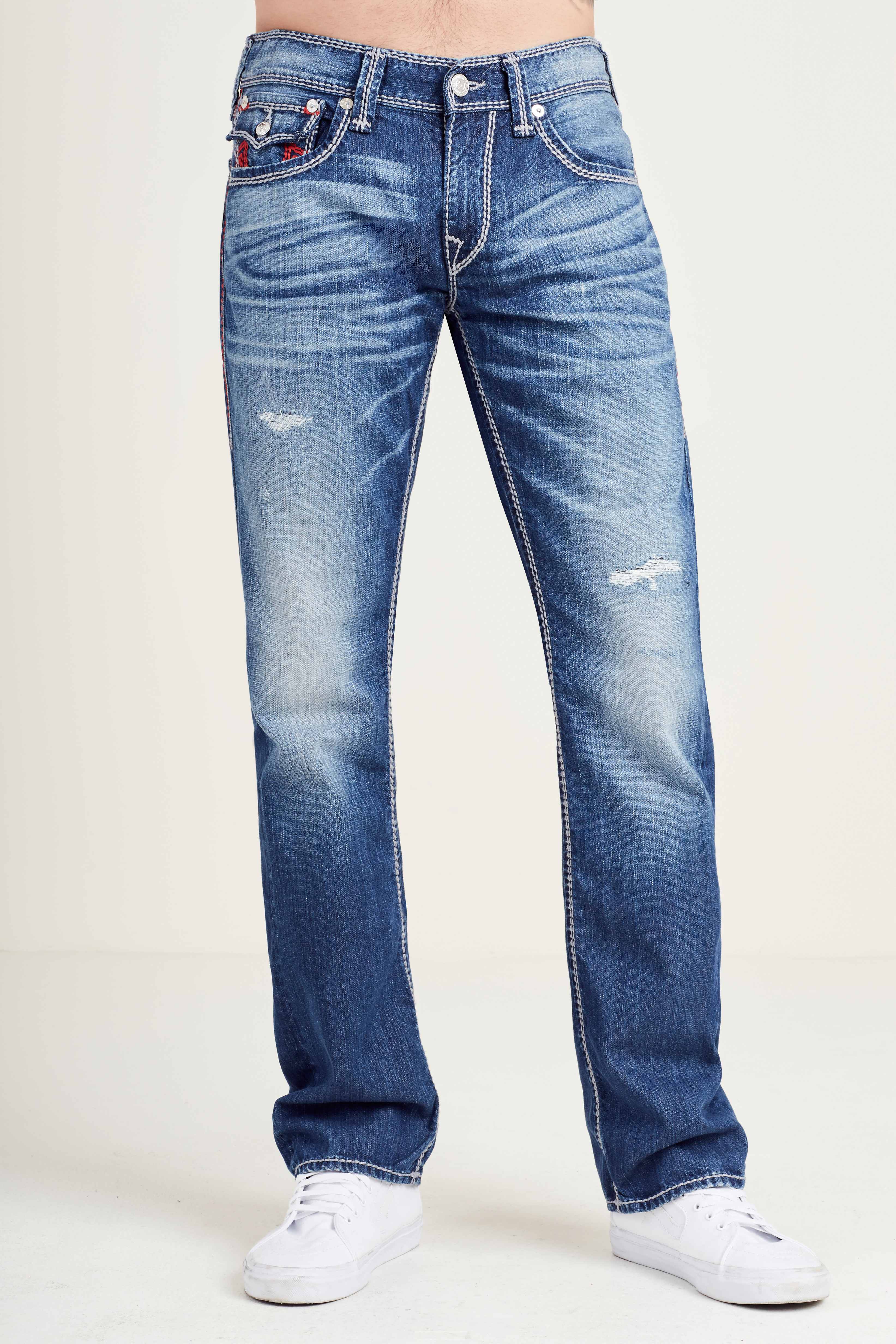 True religion red straight leg jeans deals