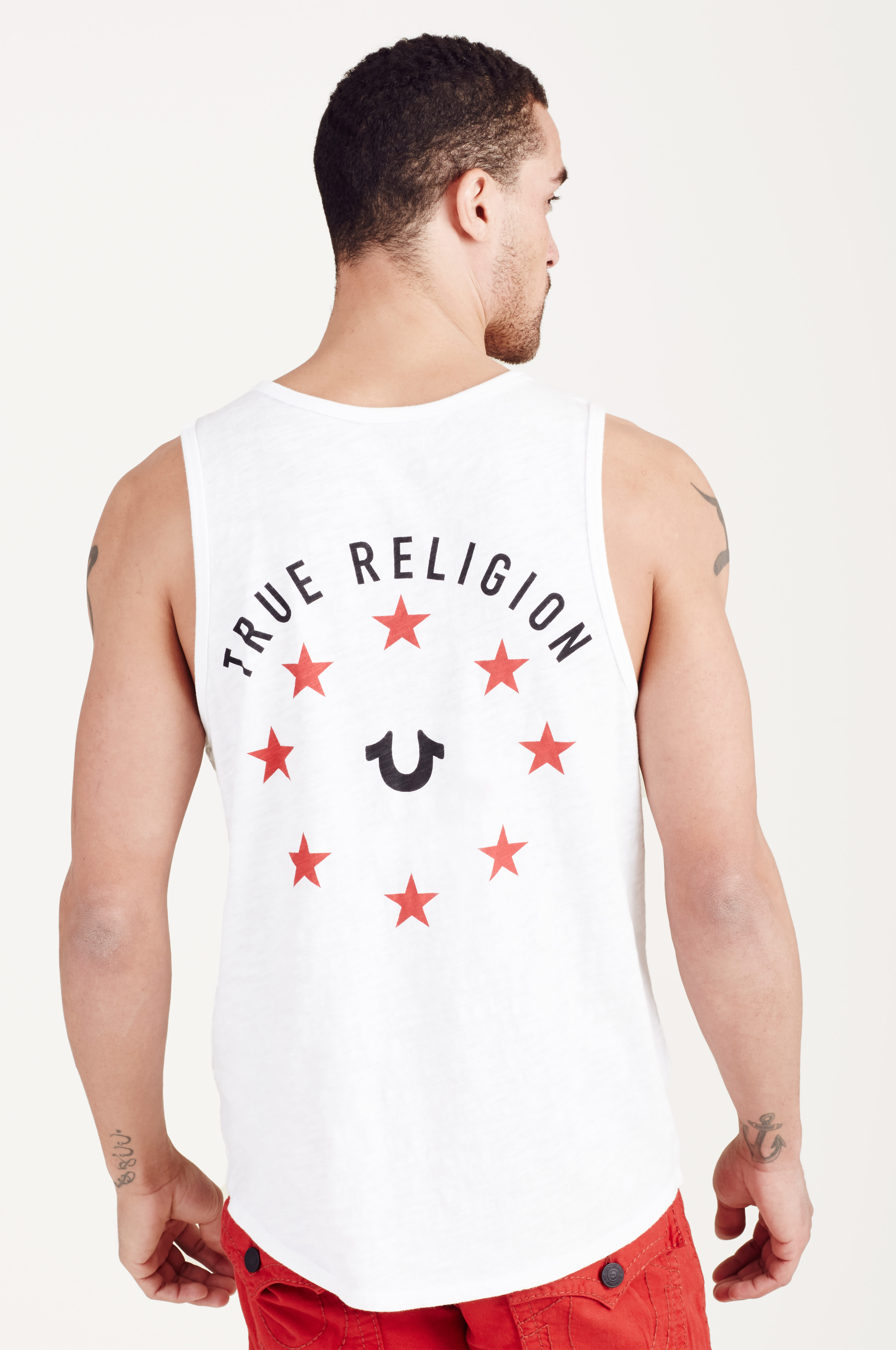 HAND PICKED TR STAR BRIGHT MENS TANK - White | True Religion