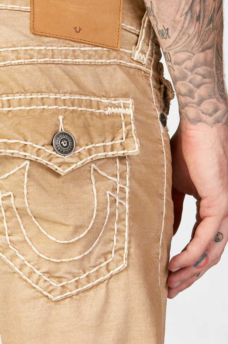 RICKY CORDUROY SUPER T MENS PANT - Straw | True Religion