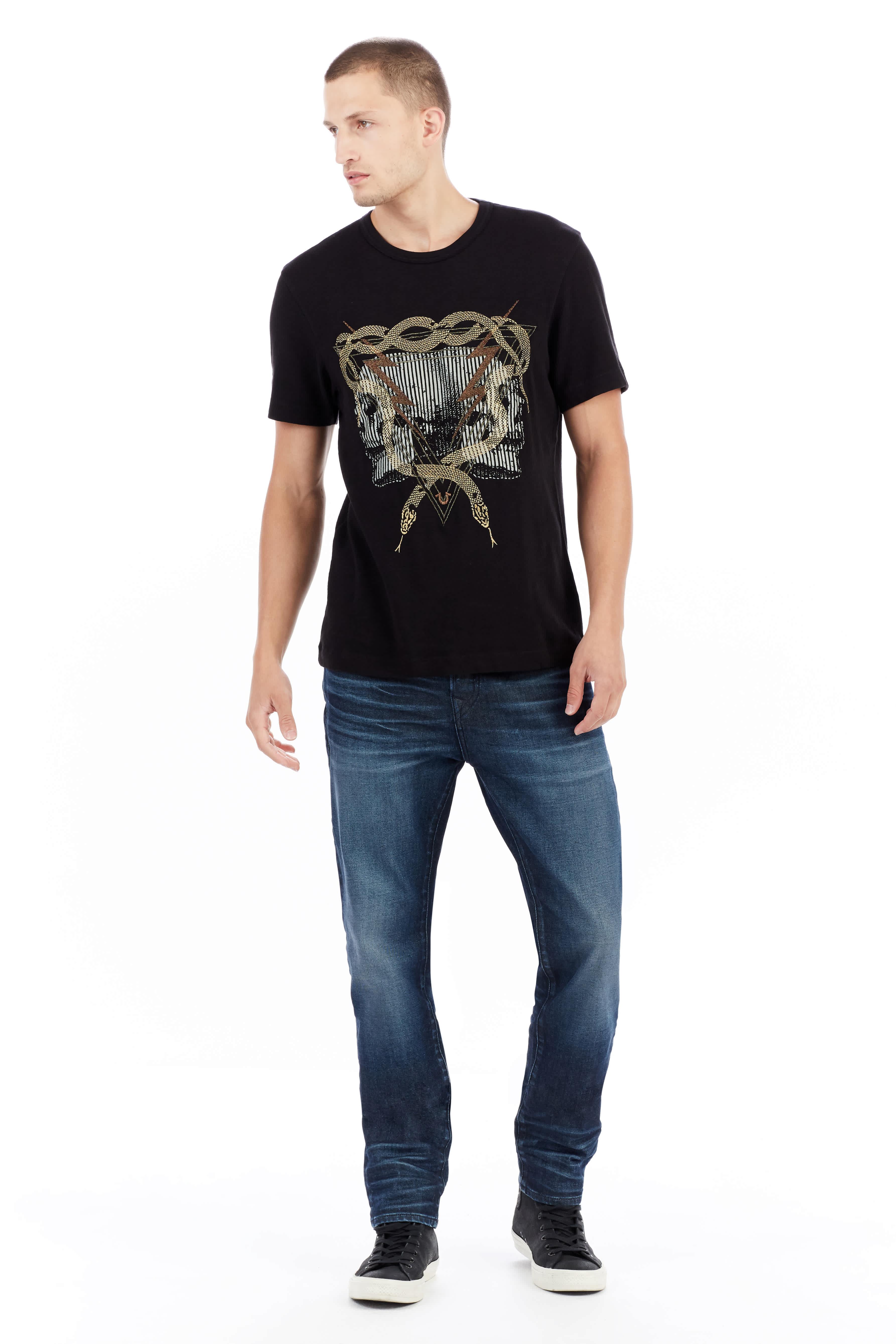 TWIN BOLT GRAPHIC MENS TEE