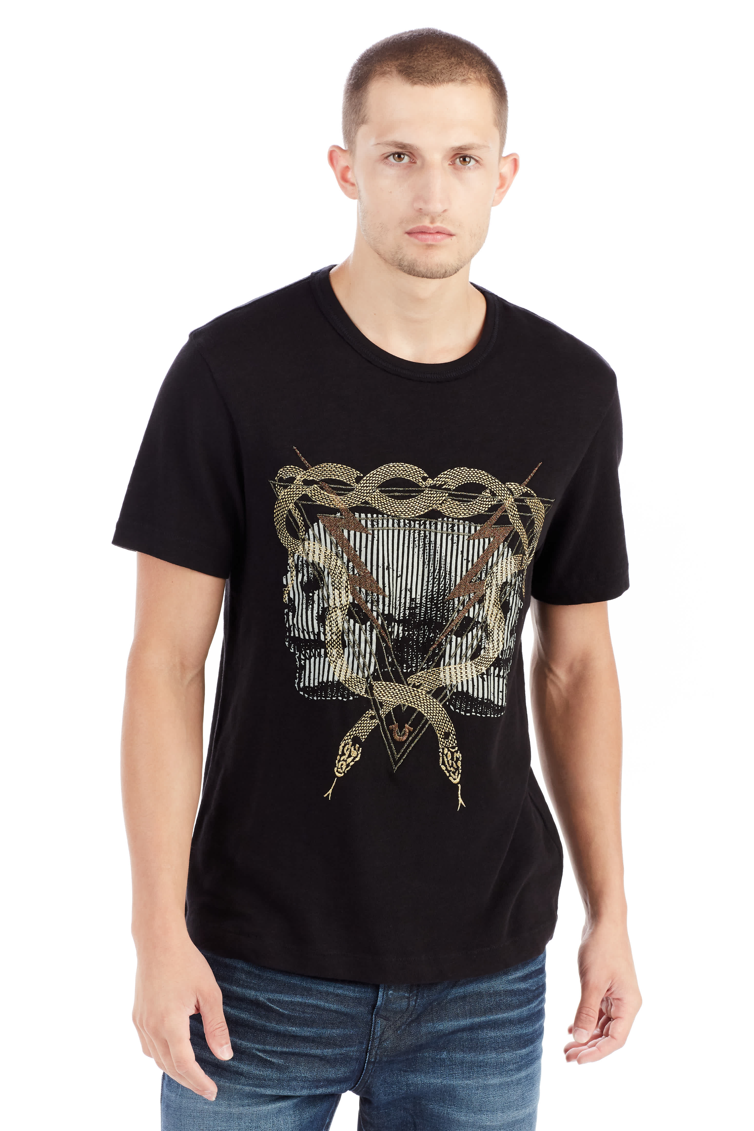 TWIN BOLT GRAPHIC MENS TEE