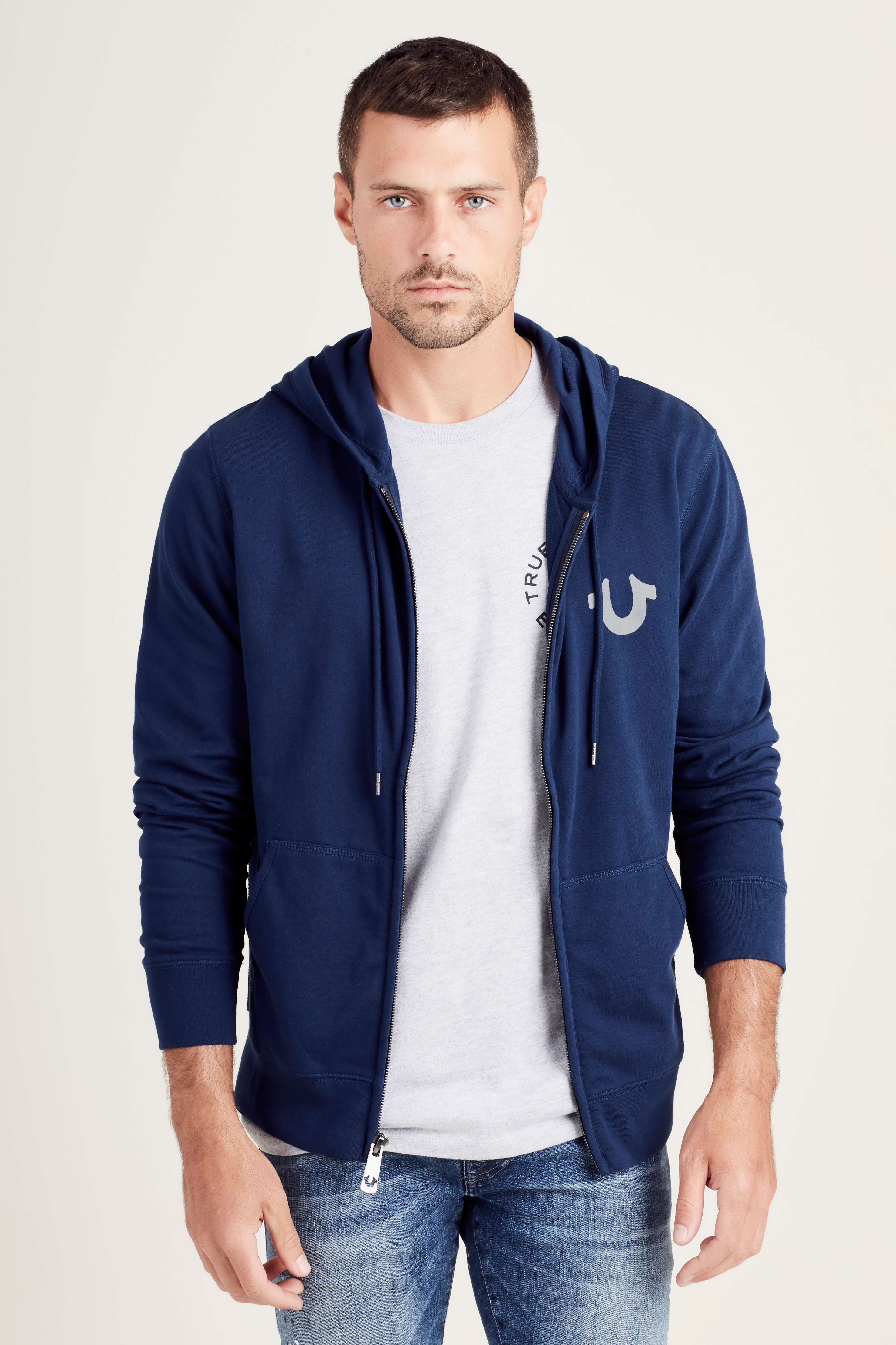 CRAFTED WITH PRIDE MENS HOODIE Blue True Religion