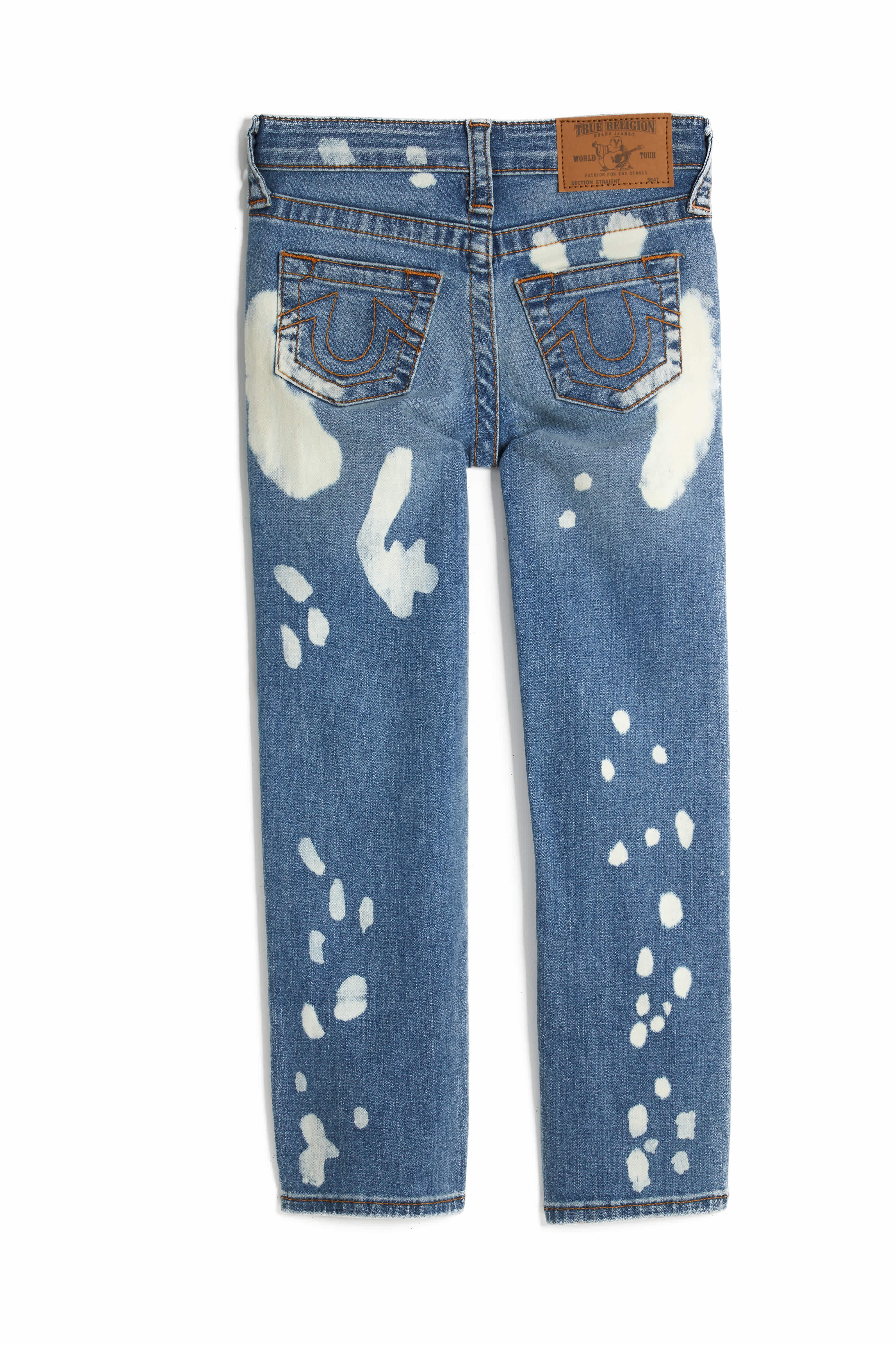 STRAIGHT FIT BLEACH SPLATTER RIPPED JEAN - SAN MARINO | True