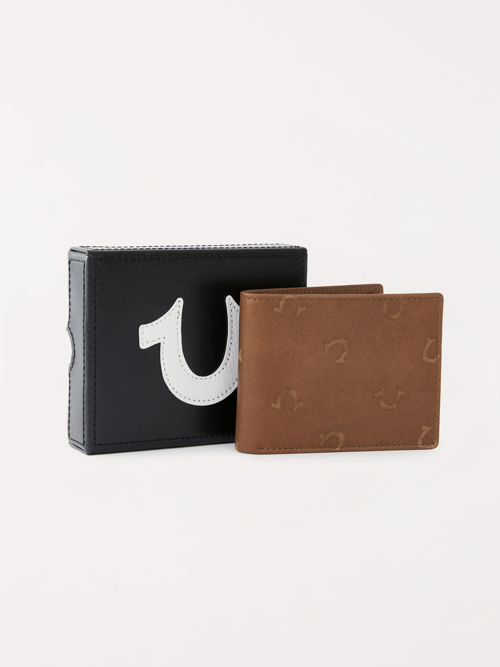 EMBOSSED LEATHER WALLET