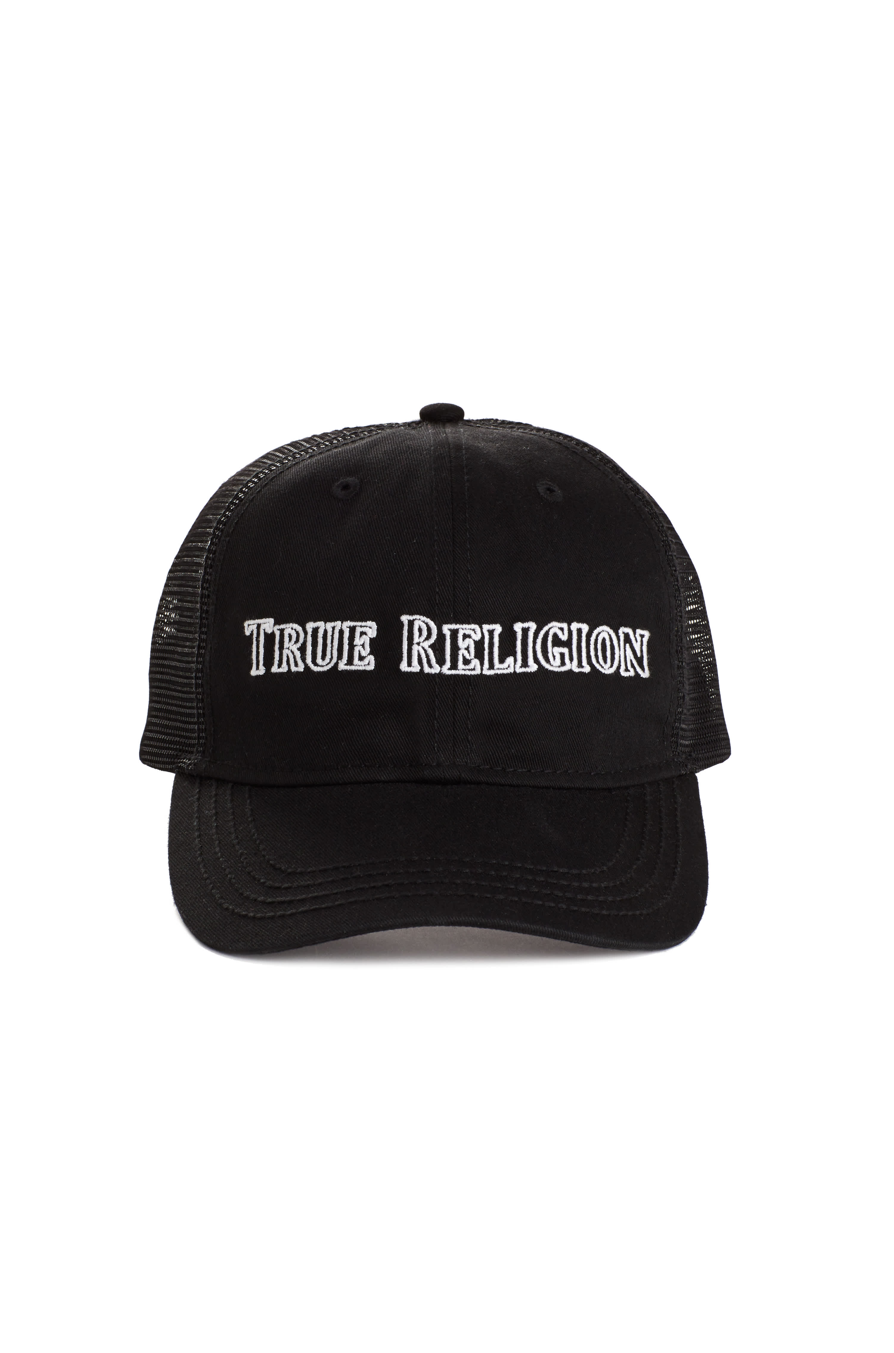 LOGO TRUCKER HAT Black True Religion