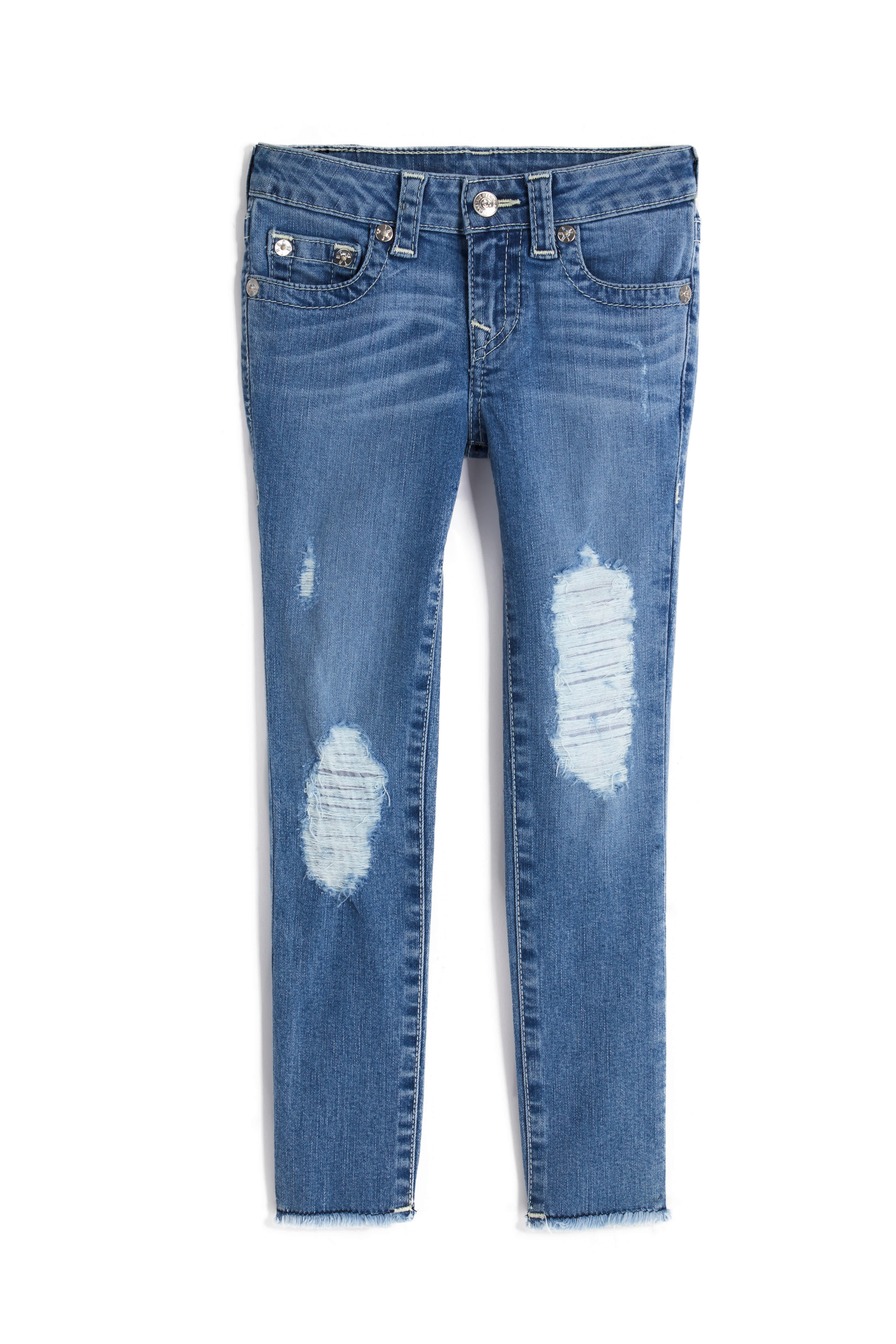 GIRLS HALLE JEANS W RIPS