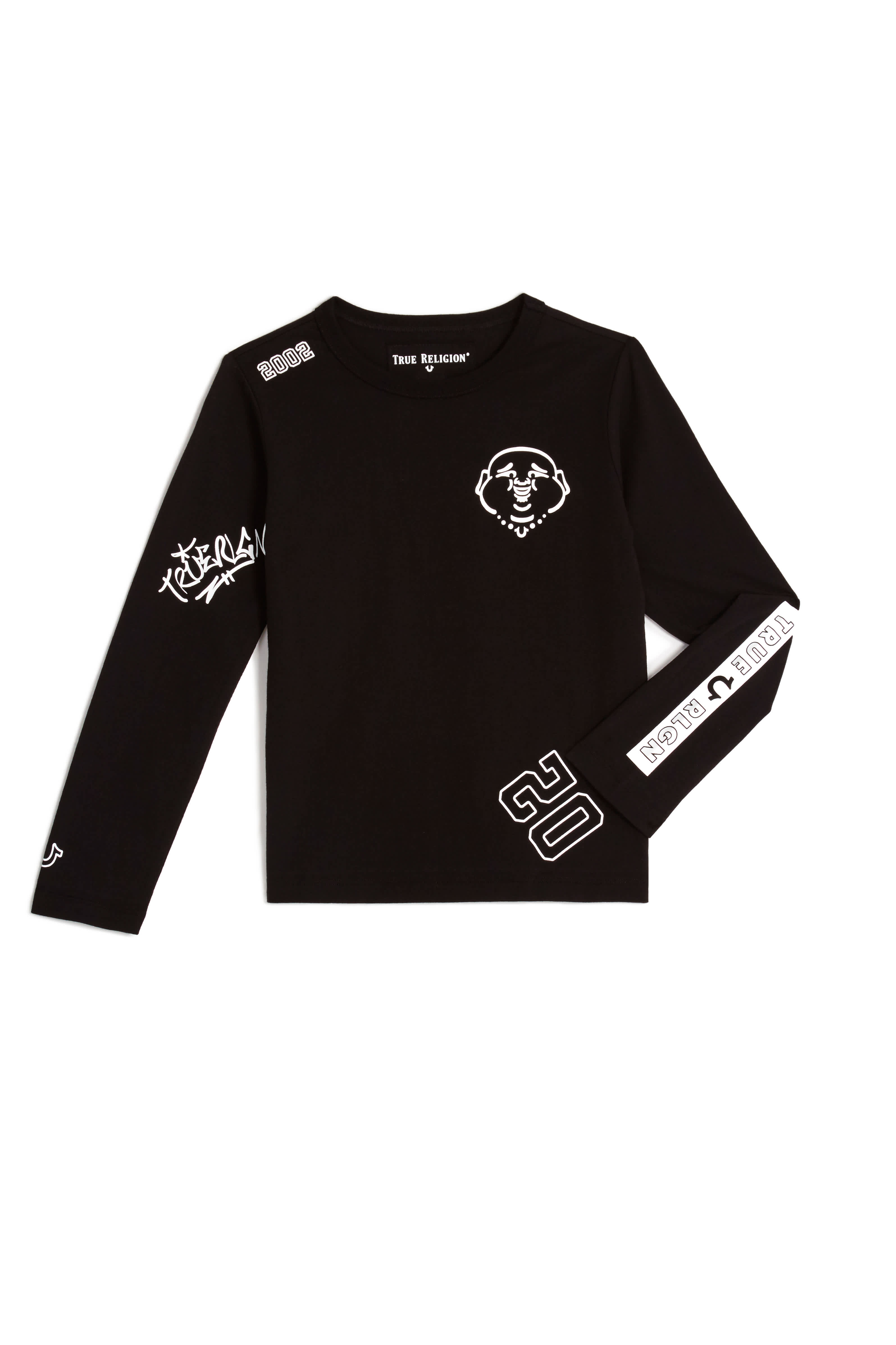 TODDLER/LITTLE KIDS TAGGED GRAPHIC LONG SLEEVE SHIRT