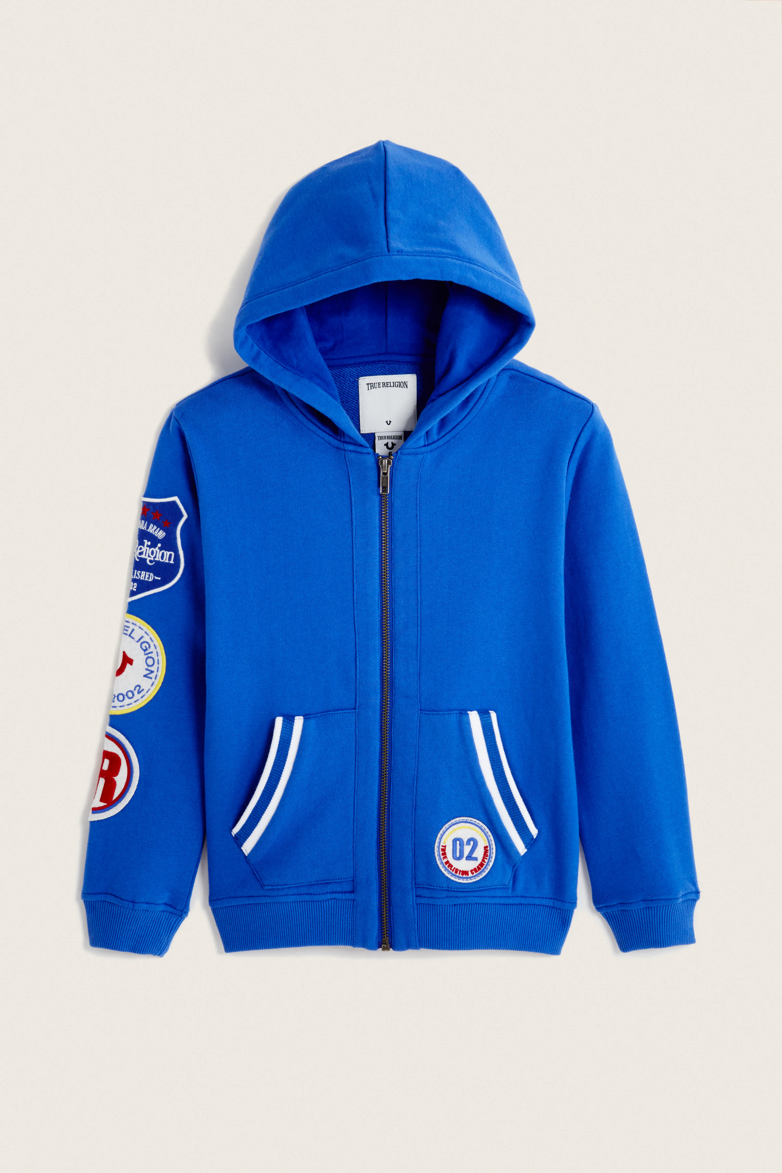 RETRO PATCH TODDLER/LITTLE KIDS HOODIE