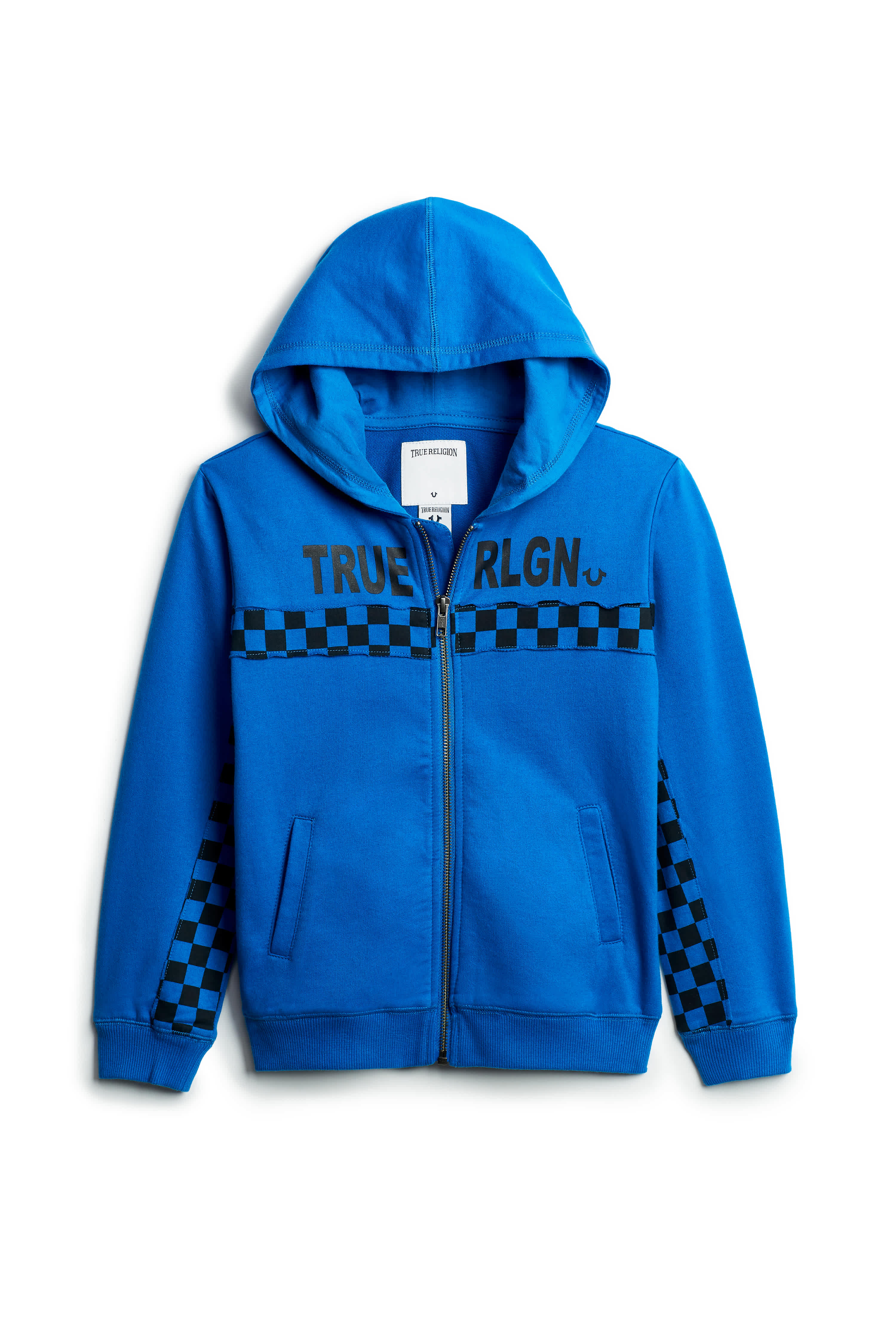 Fashion blue true religion hoodie