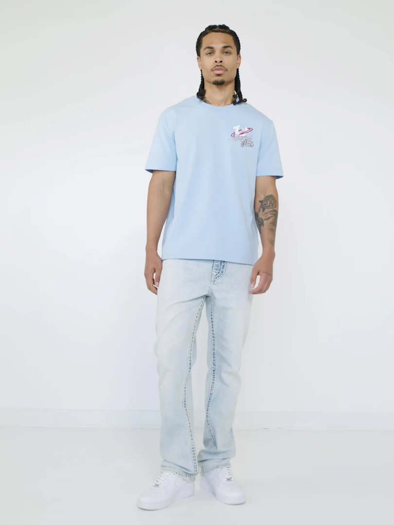 RICKY ROPE STITCH FLAP STRAIGHT JEAN 34" video