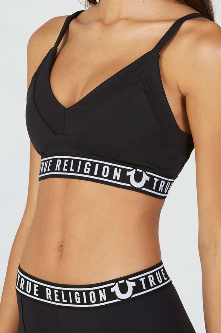 ATHLETIC TANK WOMENS BRA Black True Religion