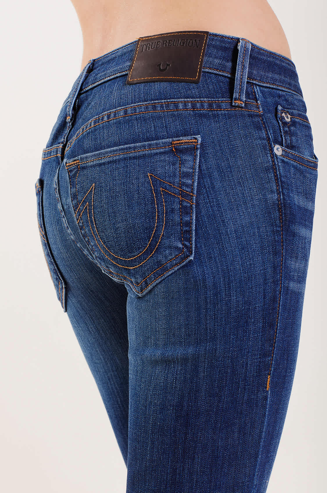 KARLIE FLARE SHORT INSEAM WOMENS JEAN Blue True Religion