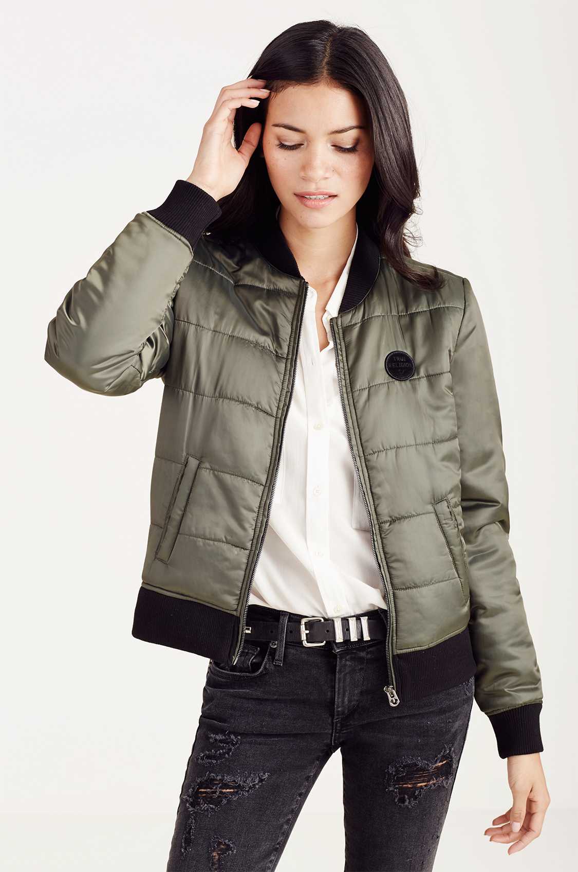 True religion womens puffer on sale jacket