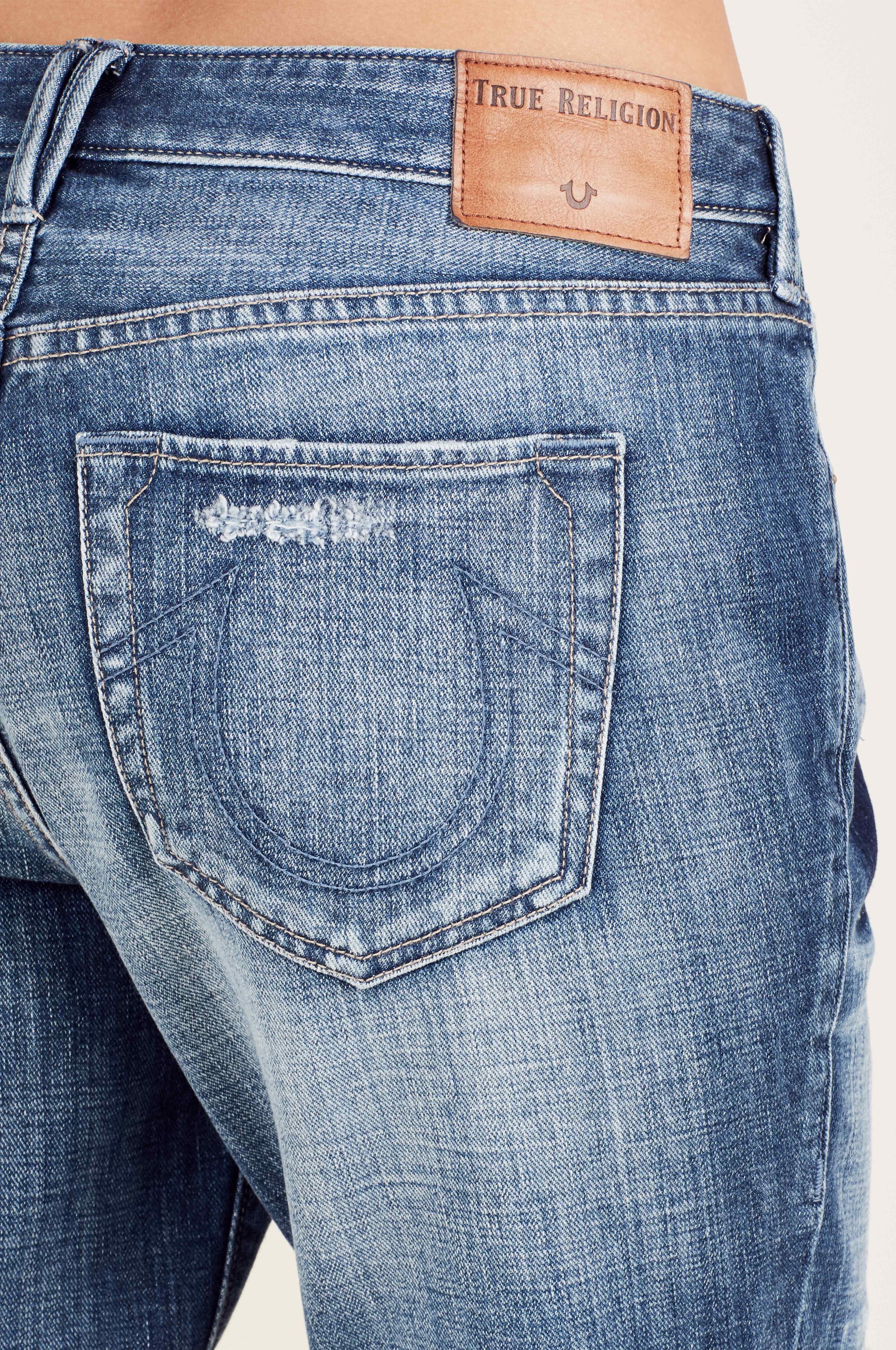 CAMERON BOYFRIEND JACQUARD PATCH WOMENS JEAN