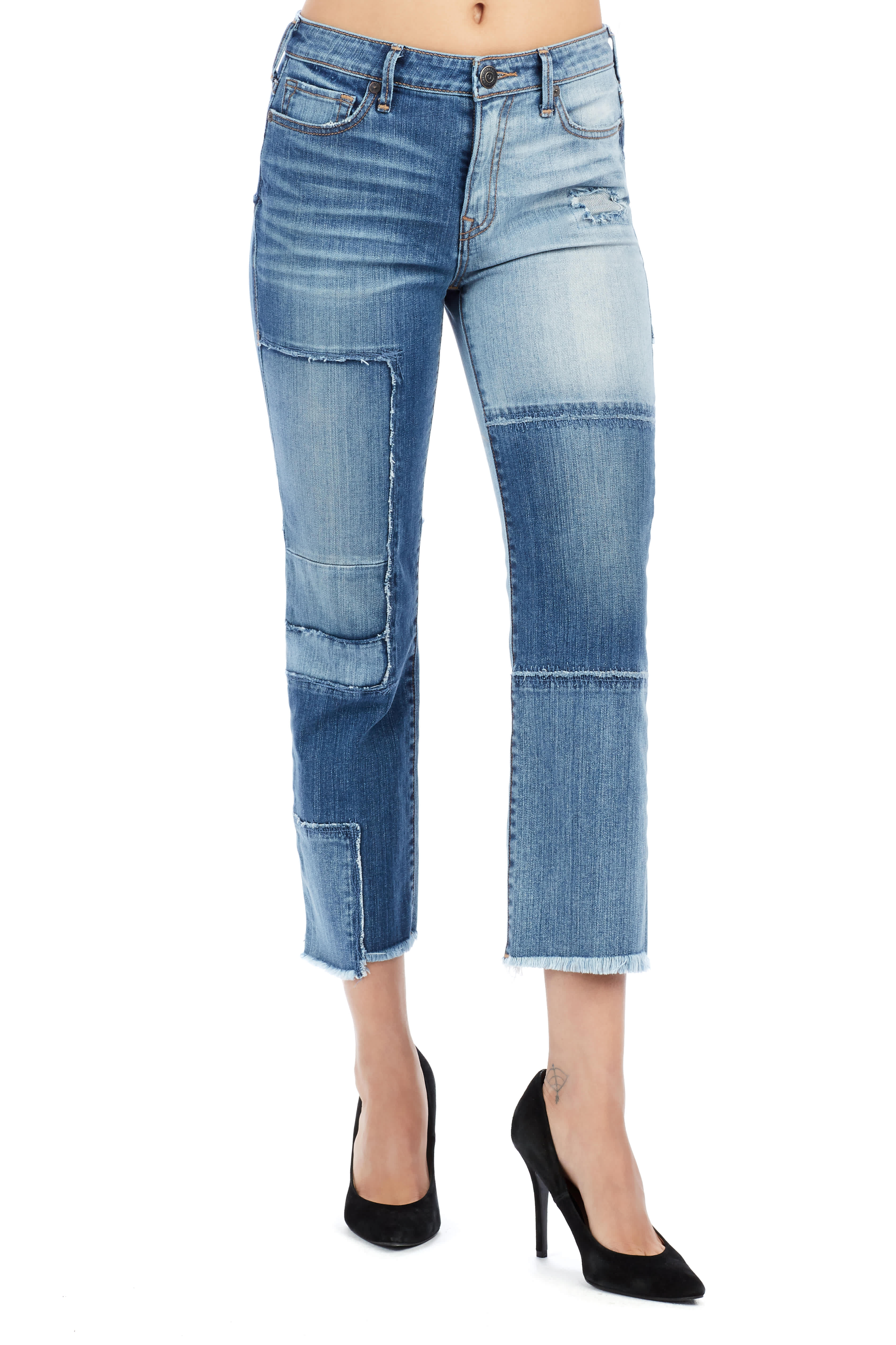STOVE PIPE  DECONSTRUCTED STRAIGHT WOMENS JEAN
