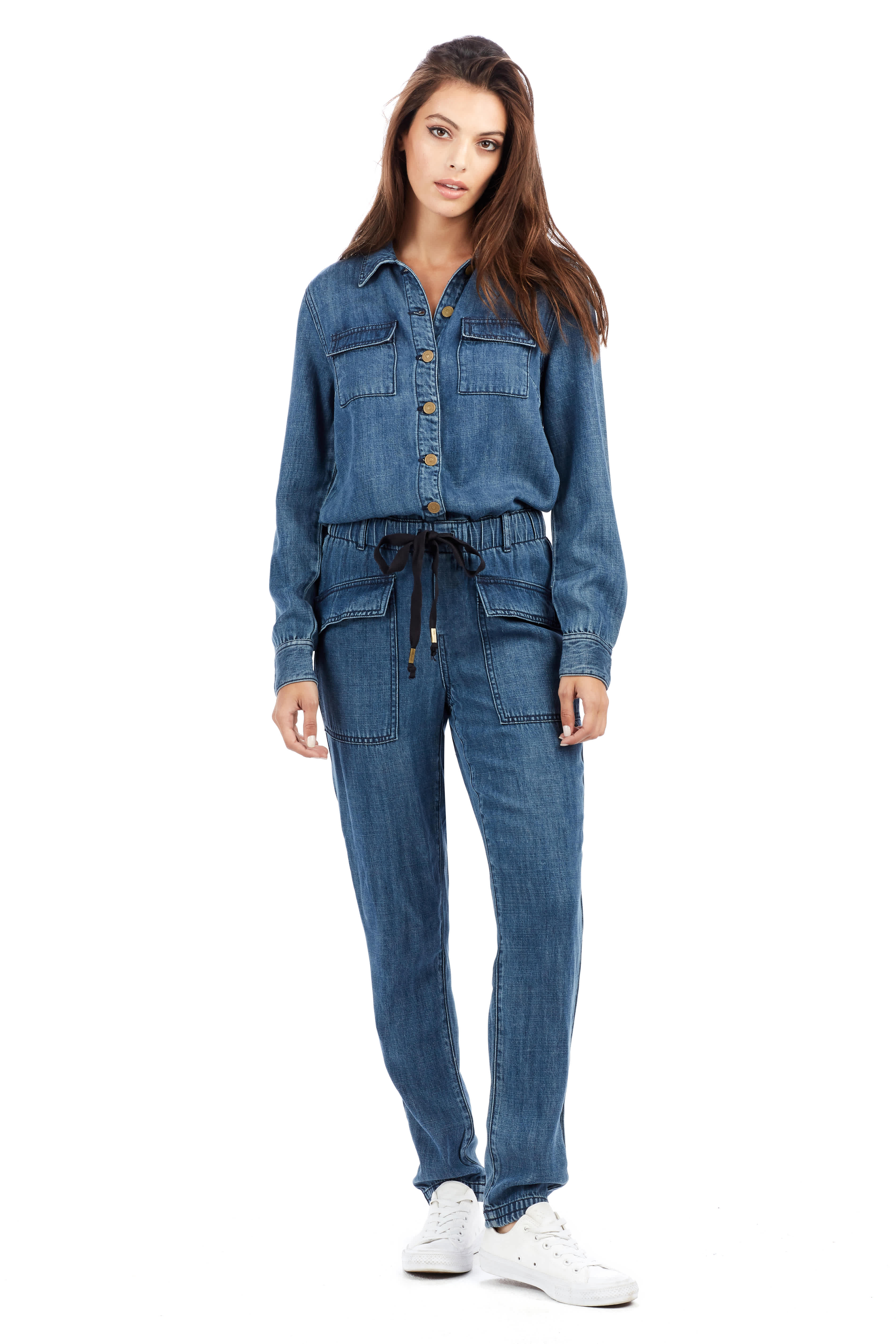 WOMENS DENIM JUMPSUIT