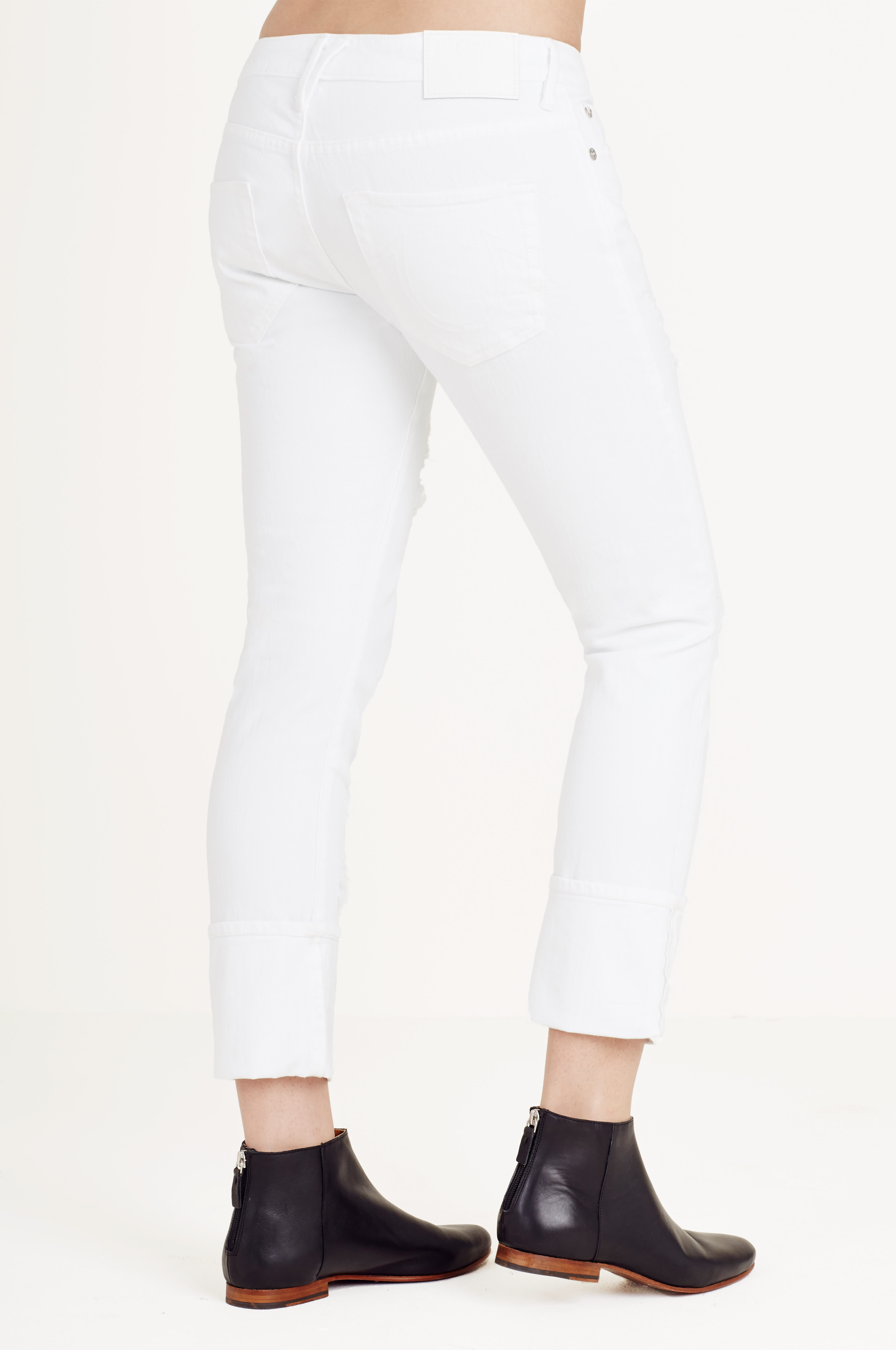 LIV EXAGGERATED CUFF RELAXED SKINNY WOMENS JEAN